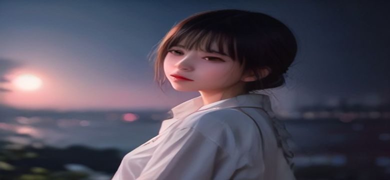 白洁小说主题配图，都市夜景中一位女性独自站在落地窗前，城市霓虹灯光映照其轮廓，情感孤独而深沉